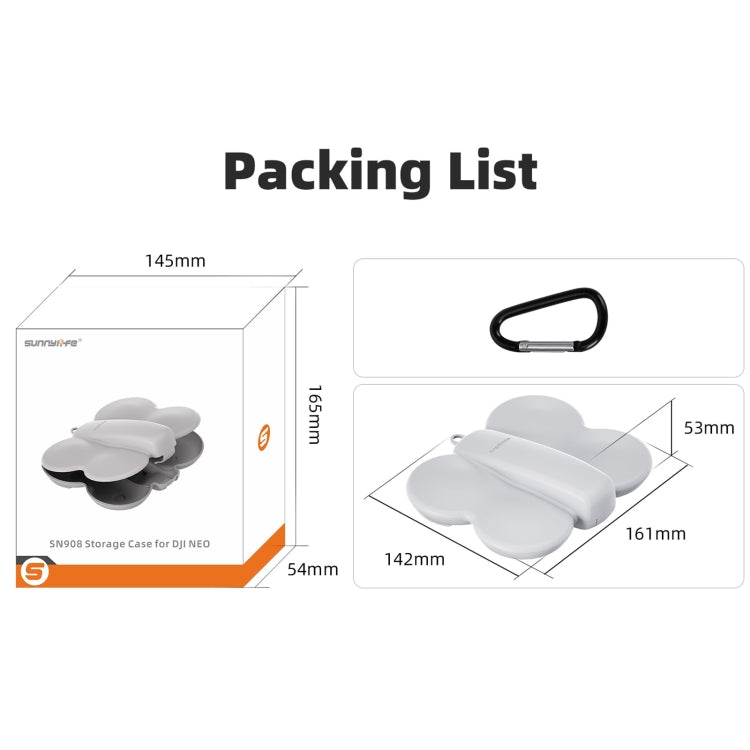 For DJI Neo Sunnylife Butterfly Storage Box Anti-collision Anti-scratch Protection Case (Pink) by Sunnylife