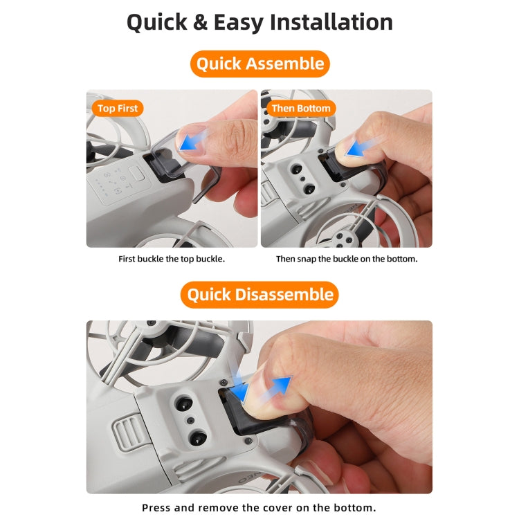 For DJI Neo Sunnylife Integrated Gimbal Protector Camera Lens Cover (Clear Grey) by Sunnylife