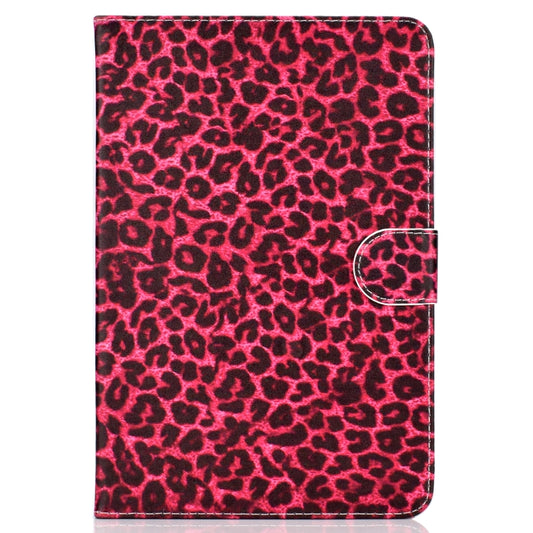 Colored Pattern Drawing Horizontal Flip PU Leather Case with Three-folding Holder for 7 inch Tablet PC(Red leopard grain) by bashfashion