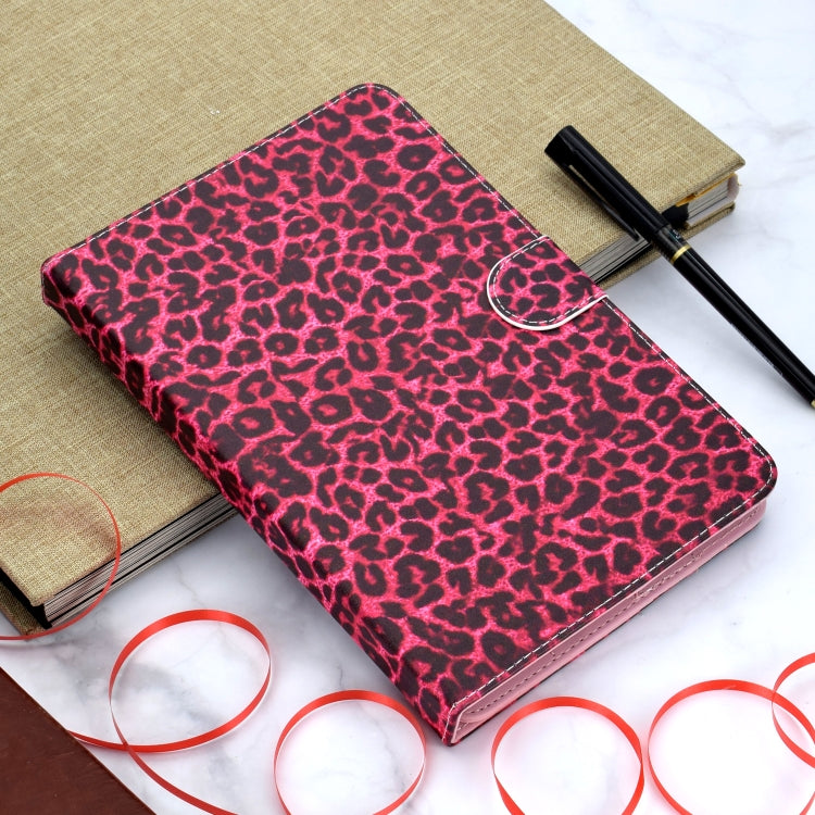 Colored Pattern Drawing Horizontal Flip PU Leather Case with Three-folding Holder for 7 inch Tablet PC(Red leopard grain) by bashfashion