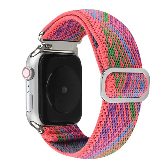 Metal Japanese Buckle Elastic Nylon Watch Band For Apple Watch Ultra 49mm&Watch Ultra 2 49mm / Series 9&8&7 45mm / SE 3&SE 2&6&SE&5&4 44mm / 3&2&1 42mm(16) by bashfashion