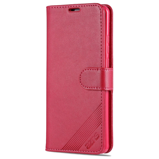 For Huawei Mate 40 Pro AZNS Sheepskin Texture Horizontal Flip Leather Case with Holder & Card Slots & Wallet(Red) by AZNS