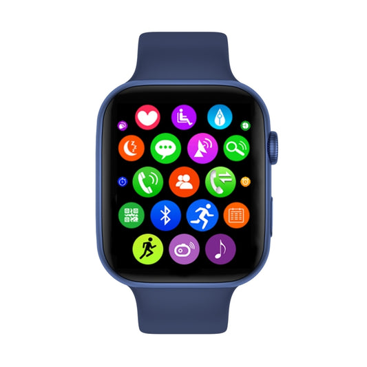 DW35PRO 1.75 inch Color Screen IPX7 Waterproof Smart Watch, Support Bluetooth Answer & Reject / Sleep Monitoring / Heart Rate Monitoring, Style: Silicone Strap(Blue) by bashfashion