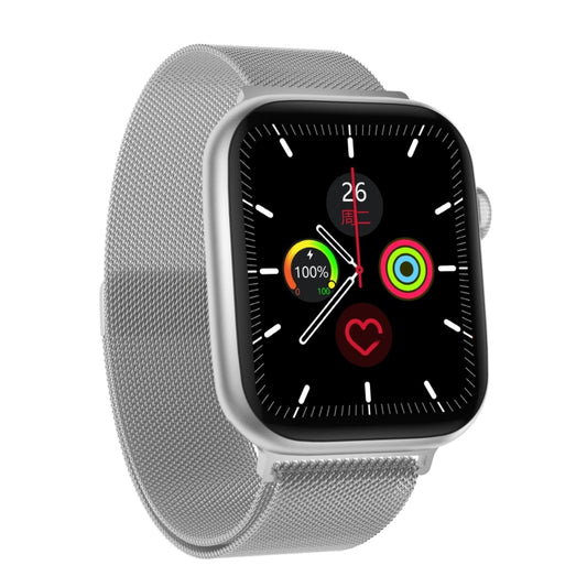 DW35PRO 1.75 inch Color Screen IPX7 Waterproof Smart Watch, Support Bluetooth Answer & Reject / Sleep Monitoring / Heart Rate Monitoring, Style: Steel Strap(Silver) by bashfashion