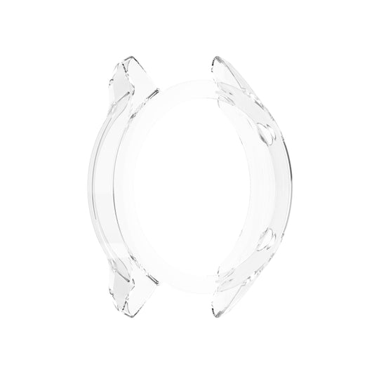 For Xiaomi Watch Color Sport Half Coverage Hollowed TPU Protective Case(Transparent White) by bashfashion