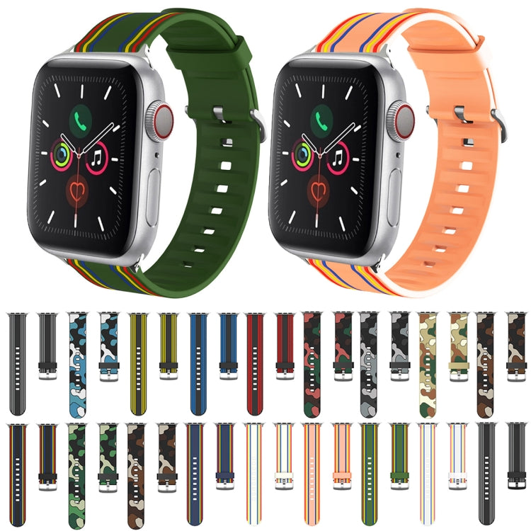 Silicone Replaceable Watch Band For Apple Watch Series 7 45mm / 6 & SE & 5 & 4 44mm / 3 & 2 & 1 42mm(6) by bashfashion