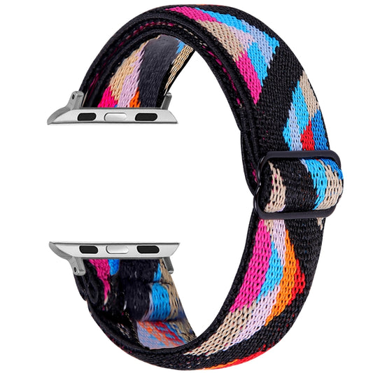 Elastic Watch Band For Apple Watch Ultra 49mm&Watch Ultra 2 49mm / Series 9&8&7 45mm / SE 3&SE 2&6&SE&5&4 44mm / 3&2&1 42mm(10) by bashfashion