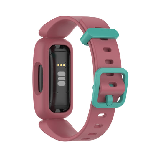 For Fitbit Inspire 2 Silicone Watch Band(Watermelon Red+Green) by bashfashion