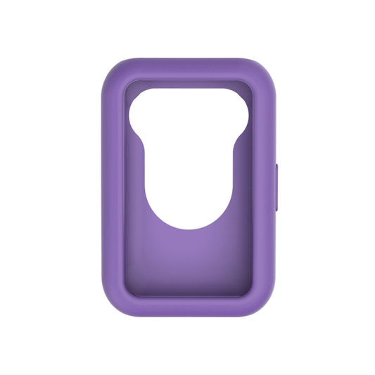 For Huawei Watch Fit Protective Silicone Case + Silicone Watch Band Kit(Light Purple) by bashfashion