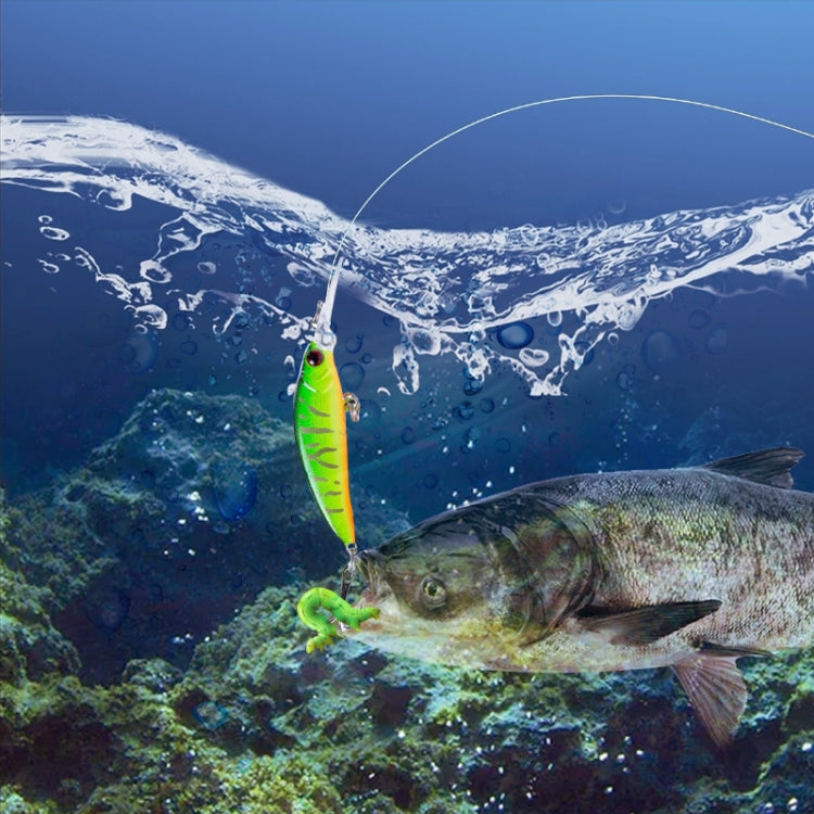 HENGJIA Long Throw Bionic Cocked Mouth Fake Bait Fishing Three-jaw Treble Hooks(2#) by HENGJIA