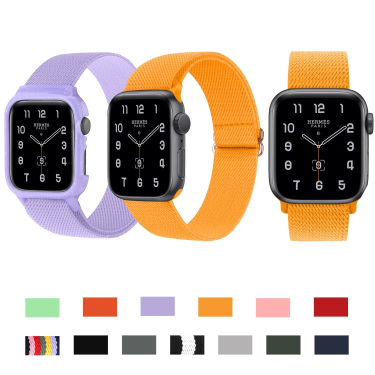 8-shaped Buckle Nylon Watch Band For Apple Watch Ultra 49mm&Watch Ultra 2 49mm / Series 9&8&7 45mm / SE 3&SE 2&6&SE&5&4 44mm / 3&2&1 42mm(Pink) by bashfashion