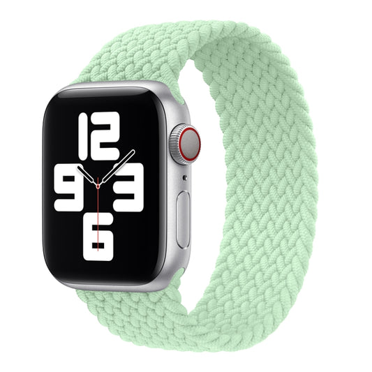 Metal Head Braided Nylon Solid Color Watch Band For Apple Watch Ultra 49mm&Watch Ultra 2 49mm / Series 9&8&7 45mm / SE 3&SE 2&6&SE&5&4 44mm / 3&2&1 42mm, Size:XS 135mm(Green) by bashfashion