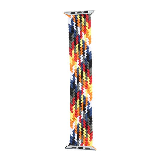 Rainbow Braided Single Loop Watch Band, Size: S 130mm For Apple Watch Series 9&8&7 41mm / SE 3&SE 2&6&SE&5&4 40mm / 3&2&1 38mm(Seven Colors) by bashfashion