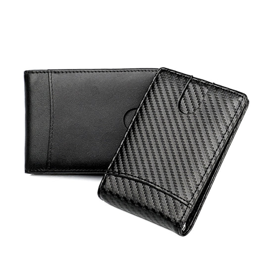 RFID Anti-theft Leather Men Wallet(Carbon Fiber Texture) by bashfashion