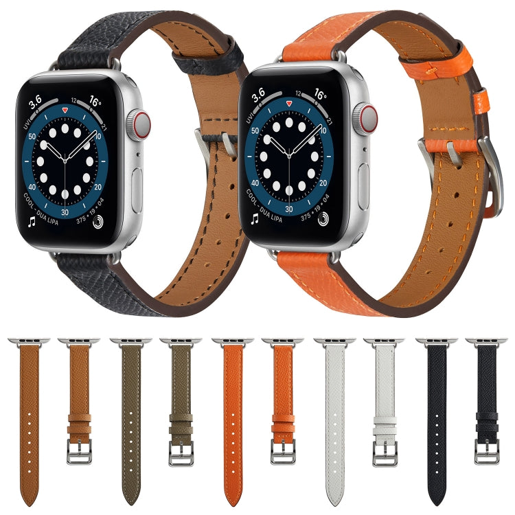 B Style Leather Watch Band Watch Band For Apple Watch Ultra 49mm&Watch Ultra 2 49mm / Series 9&8&7 45mm / SE 3&SE 2&6&SE&5&4 44mm / 3&2&1 42mm(Black) by bashfashion