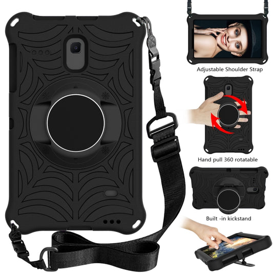 For Samsung Galaxy Tab A 8.0 2018 SM-T387W / SM-T387V & Tab A 8.0 SM-T385 / T380 & Tab 4 T330 & Tab E 8.0 T377 Spider King EVA Protective Case with Adjustable Shoulder Strap & Holder(Black) by bashfashion