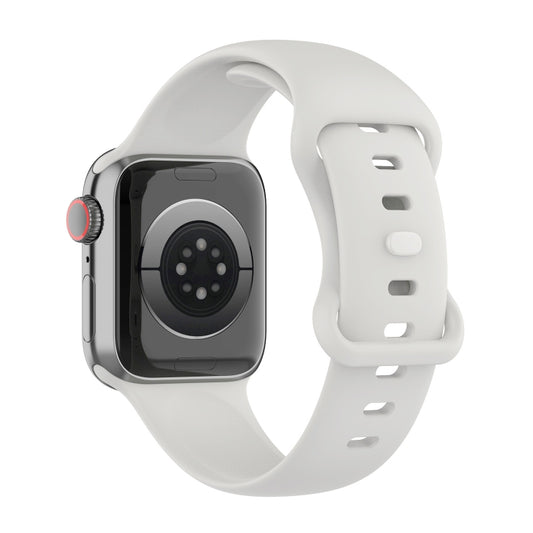 Small Size Silicone Watch Band For Apple Watch Ultra 49mm& Ultra 2 49mm / Series 9&8&7 45mm / SE 3&SE 2&6&SE&5&4 44mm / 3&2&1 42mm(Starlight) by bashfashion