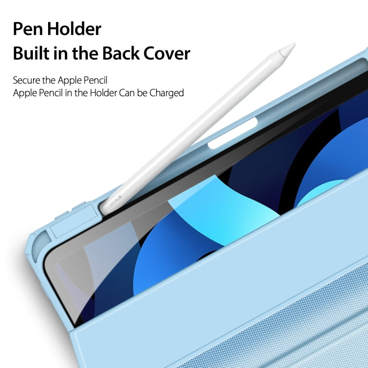 DUX DUCIS TOBY Series Shockproof PU Leather + PC + TPU Flip Smart Case For iPad Air 11 2025 / 2024 / Air 2022 / 2020 10.9(Blue) by DUX DUCIS