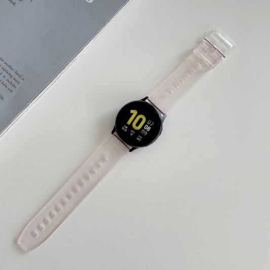 For Samsung Galaxy Watch 3 45mm Discoloration in Light TPU Watch Band(Pink) by bashfashion