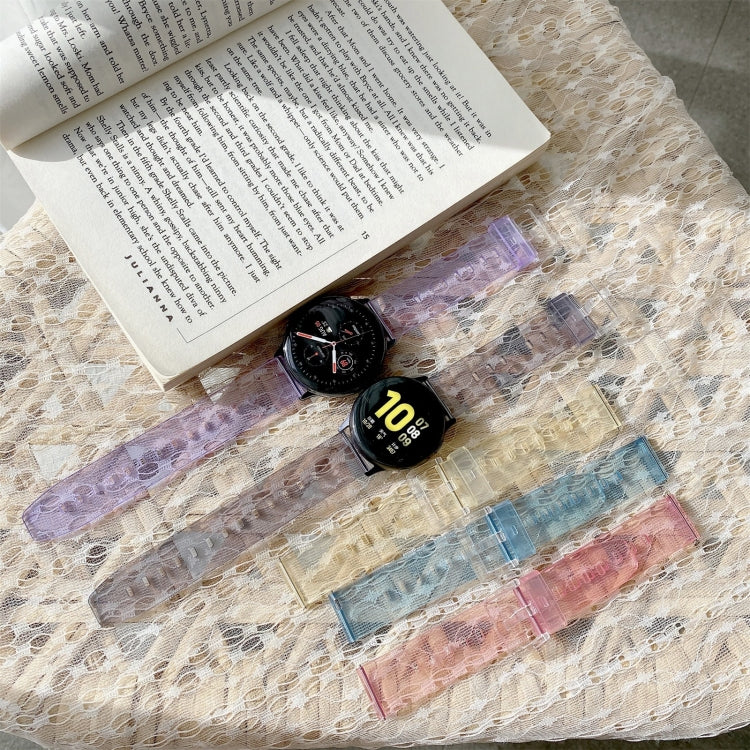 For Samsung Galaxy Watch 3 45mm Discoloration in Light TPU Watch Band(Green) by bashfashion