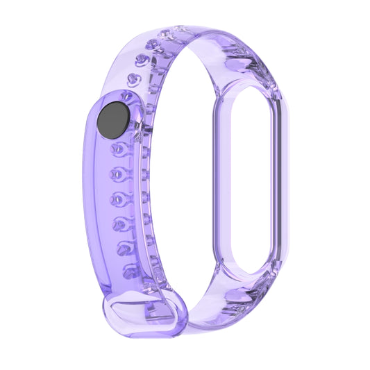 For Xiaomi Mi Band 6 / 5 / 4 / 3 Discoloration in Light TPU Watch Band (Purple) by bashfashion