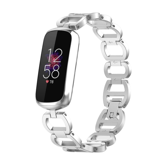 For Fitbit Luxe Special Edition Metal Bracelet Watch Band(Silver) by bashfashion