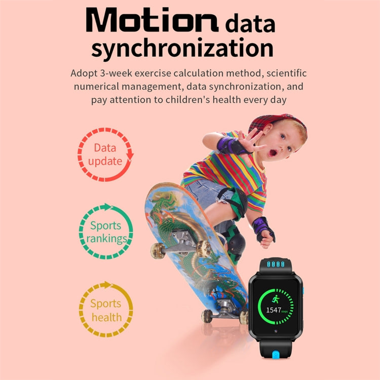 W5 1.54 inch Full-fit Screen Dual Cameras Smart Phone Watch, Support SIM Card / GPS Tracking / Real-time Trajectory / Temperature Monitoring, 3GB+32GB(Black Blue) by bashfashion