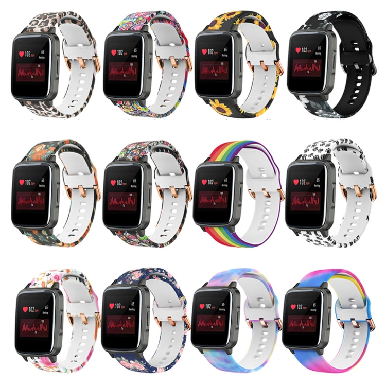 For Xiaomi Haylou LS01 Silicone Printing Watch Band(Candy) by MIJOBS