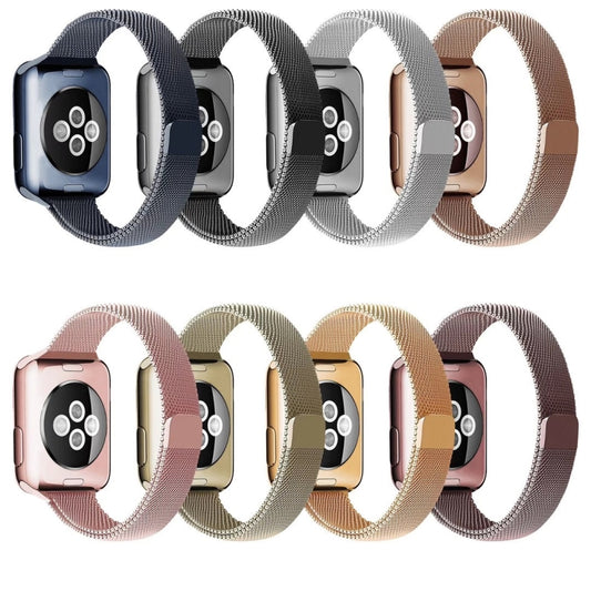 Milan Loopback Small Waist Watch Band For Apple Watch Ultra 49mm&Watch Ultra 2 49mm / Series 9&8&7 45mm / SE 3&SE 2&6&SE&5&4 44mm / 3&2&1 42mm(Coffee) by bashfashion