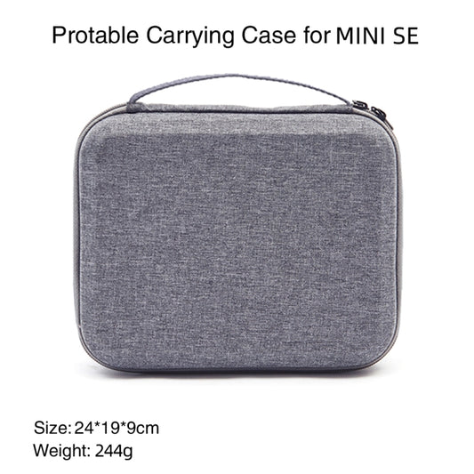 For DJI Mini SE Shockproof Carrying Hard Case Storage Bag, Size: 24 x 19 x 9cm(Grey + Red Liner) by bashfashion