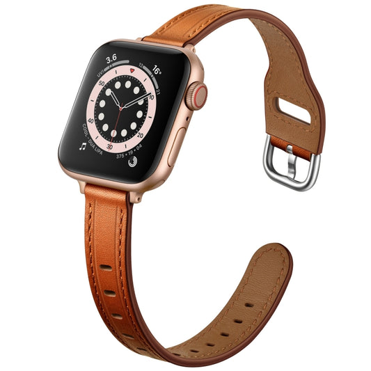 Women Starry Sky Style Leather Watch Band For Apple Watch Series 9&8&7 41mm / SE 3&SE 2&6&SE&5&4 40mm / 3&2&1 38mm(Brown Silver Buckle) by bashfashion