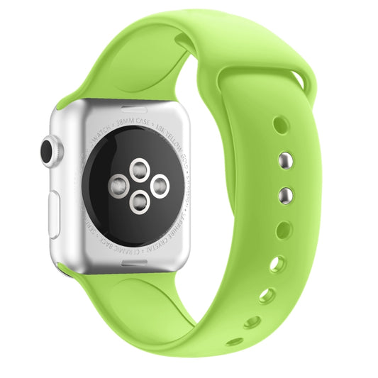 Double Nail Silicone Strap Watch Band For Apple Watch Ultra 49mm&Watch Ultra 2 49mm / Series 9&8&7 45mm / SE 3&SE 2&6&SE&5&4 44mm / 3&2&1 42mm(Green) by bashfashion