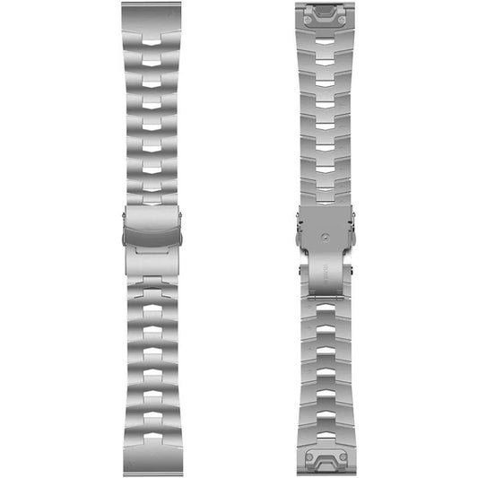 For Garmin Fenix 6 22mm Titanium Alloy Quick Release Watch Band(Silver) by bashfashion