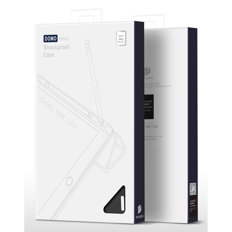 DUX DUCIS Domo Series Horizontal Flip Magnetic TPU + PU Leather Tablet Case with Three-folding Holder & Pen Slot For iPad Pro 12.9 inch 2017(Black) by DUX DUCIS