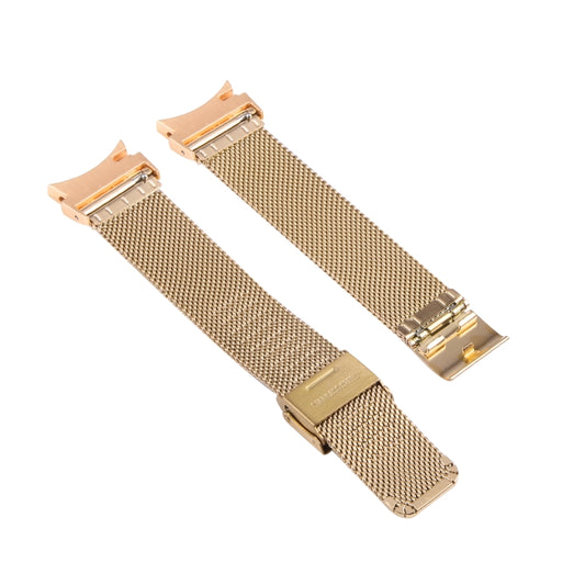 For Samsung Galaxy Watch4 40mm/44mm Double Insurance Buckle Milanese Watch Band(Gold) by bashfashion