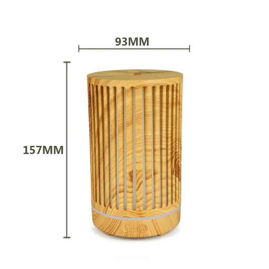 200ml Hollow-out Forest Pattern Wooden Essential Oil Aromatherapy Machine Ultrasonic Humidifier Automatic Alcohol Sprayer, Plug Specification:UK Plug(Light Brown-2) by bashfashion