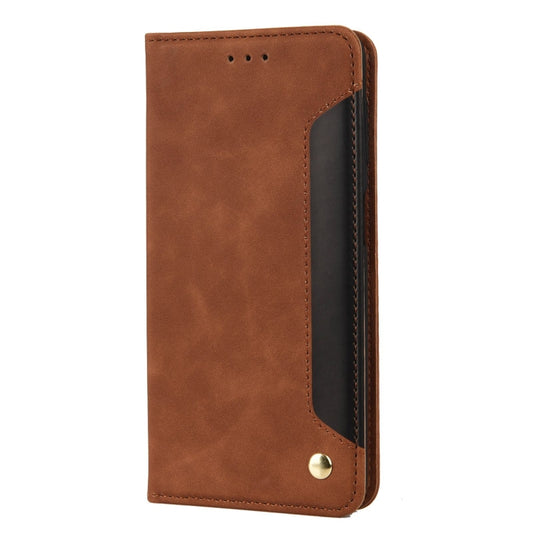 For Xiaomi Redmi Note 11 Pro Skin Feel Splicing Leather Phone Case(Brown) by bashfashion
