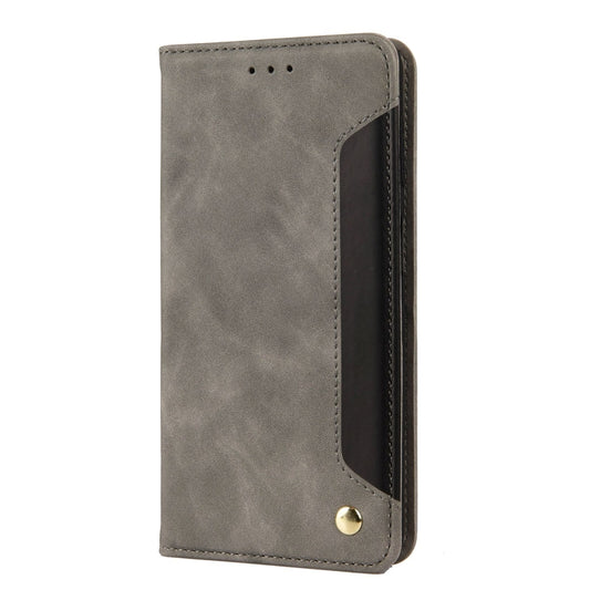 For Xiaomi Redmi Note 11 Pro Skin Feel Splicing Leather Phone Case(Grey) by bashfashion