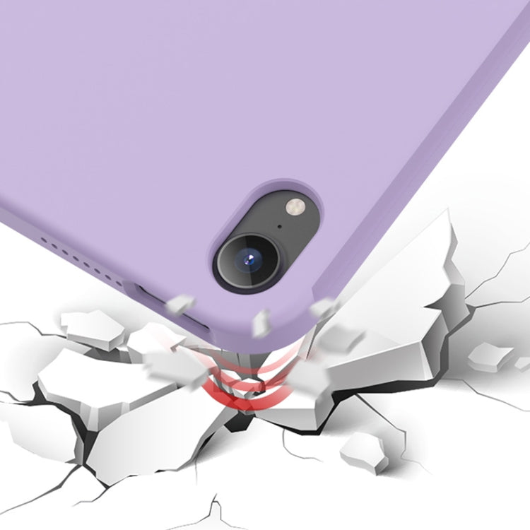 For iPad mini 2024 / mini 6 Mutural Silicone Microfiber Tablet Case(Midnight Blue) by Mutural