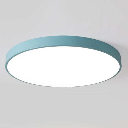 Macaron LED Round Ceiling Lamp, 3-Colors Light, Size:78cm(Blue) by bashfashion