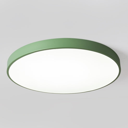Macaron LED Round Ceiling Lamp, Stepless Dimming, Size:23cm(Green) by bashfashion