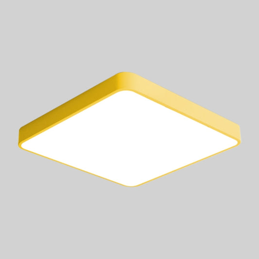 Macaron LED Square Ceiling Lamp, Stepless Dimming, Size:30cm(Yellow) by bashfashion