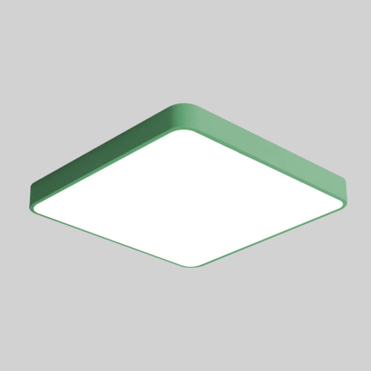 Macaron LED Square Ceiling Lamp, Stepless Dimming, Size:40cm(Green) by bashfashion