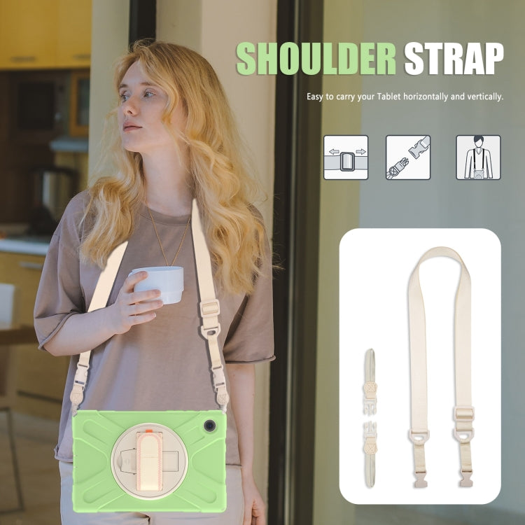 For Samsung Galaxy Tab A8 10.5 2021 Silicone + PC Tablet Case(Matcha Green) by bashfashion