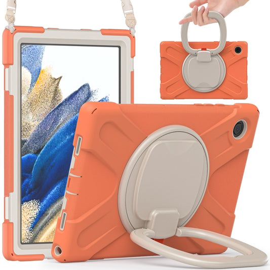 For Samsung Galaxy Tab A8 10.5 2021 Silicone + PC Tablet Case(Living Coral) by bashfashion