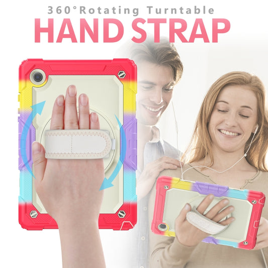 For Samsung Galaxy Tab A8 10.5 2021 X200 / X205 Silicone + PC Tablet Case(Beige + Camouflage Red) by bashfashion