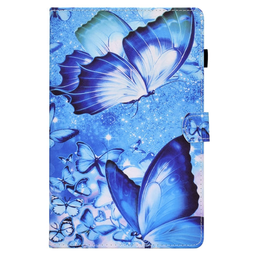 For Samsung Galaxy Tab A7 Lite T220 Sewing Pen Slot Leather Tablet Case(Butterflies) by bashfashion
