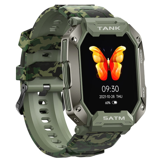 TANK M1 1.72 TFT Screen Smart Watch, Support Sleep Monitoring / Heart Rate Monitoring(Camouflage Green) by bashfashion