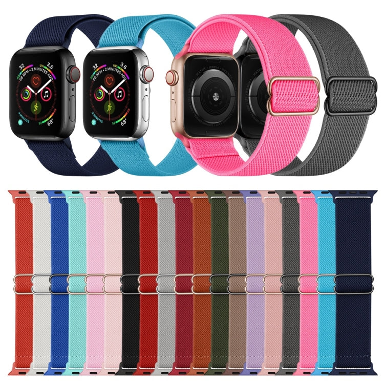 Polyester Nylon Watch Band For Apple Watch Ultra 49mm&Watch Ultra 2 49mm / Series 9&8&7 45mm / SE 3&SE 2&6&SE&5&4 44mm / 3&2&1 42mm(Pink Sand) by bashfashion