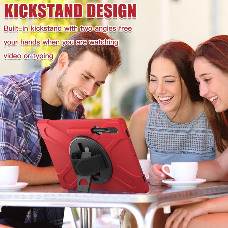 For Samsung Galaxy Tab S8 Ultra Silicone + PC Tablet Case(Red) by bashfashion